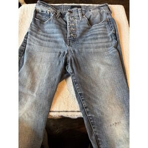 Lucky Brand Los Angeles Womens Ankle Jeans Size 8/29 Distressed Button Fly